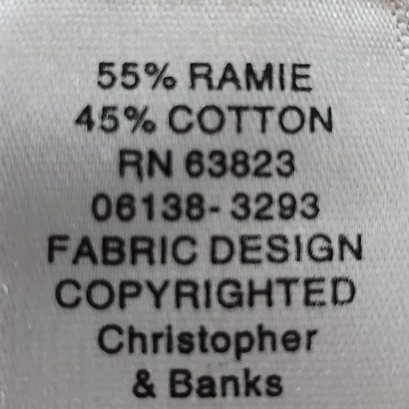 Christopher & Banks 1/2 Sleeve Crochet Striped Front Tie Cropped Size Small - Picture 7 of 7